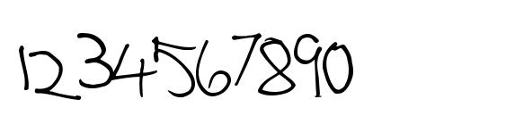 Lefty Normal Font, Number Fonts