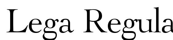 Lega Regular font, free Lega Regular font, preview Lega Regular font