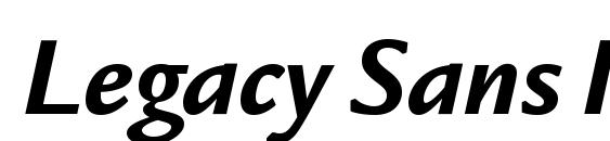 Legacy Sans ITC Bold Italic Font