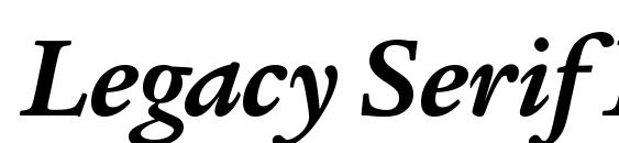 Шрифт Legacy Serif ITC Bold Italic
