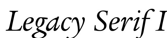 Шрифт Legacy Serif ITC Book Italic