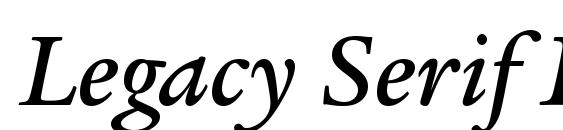 Legacy Serif ITC Medium Italic Font