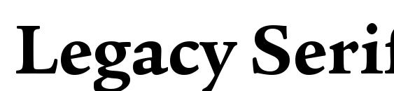 Шрифт Legacy Serif ITC TT Bold, Все шрифты