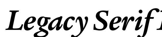 Legacy Serif ITC TT BoldItalic Font, Free Fonts