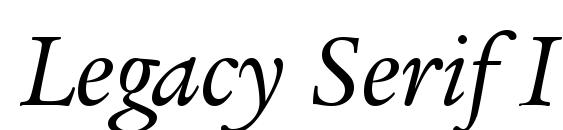 Legacy Serif ITC TT BookItalic Font