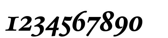 Legacy Serif OS ITC TT BoldIta Font, Number Fonts