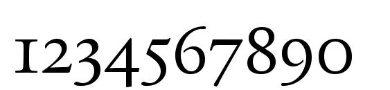 Legacy Serif OS ITC TT Book Font, Number Fonts