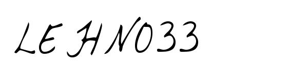 LEHN033 Font