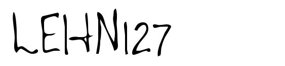 LEHN127 font, free LEHN127 font, preview LEHN127 font