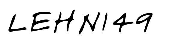 шрифт LEHN149, бесплатный шрифт LEHN149, предварительный просмотр шрифта LEHN149