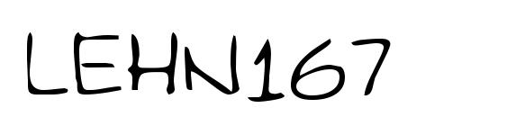 LEHN167 Font