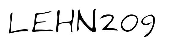 шрифт LEHN209, бесплатный шрифт LEHN209, предварительный просмотр шрифта LEHN209