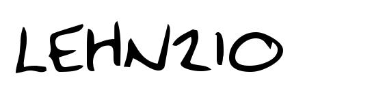 шрифт LEHN210, бесплатный шрифт LEHN210, предварительный просмотр шрифта LEHN210