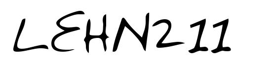 LEHN211 font, free LEHN211 font, preview LEHN211 font