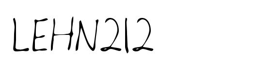 LEHN212 font, free LEHN212 font, preview LEHN212 font