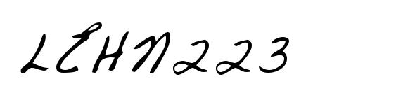 шрифт LEHN223, бесплатный шрифт LEHN223, предварительный просмотр шрифта LEHN223