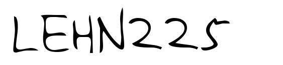 шрифт LEHN225, бесплатный шрифт LEHN225, предварительный просмотр шрифта LEHN225