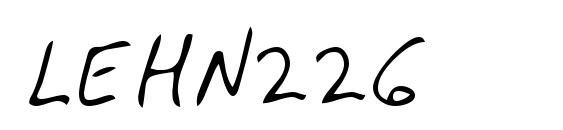 шрифт LEHN226, бесплатный шрифт LEHN226, предварительный просмотр шрифта LEHN226