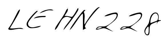 шрифт LEHN228, бесплатный шрифт LEHN228, предварительный просмотр шрифта LEHN228