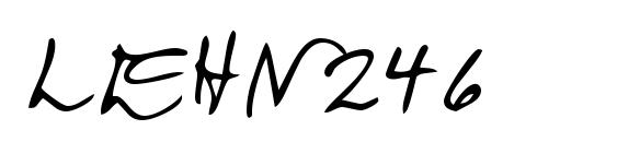 LEHN246 font, free LEHN246 font, preview LEHN246 font