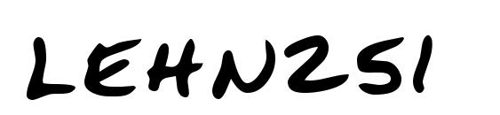 шрифт LEHN251, бесплатный шрифт LEHN251, предварительный просмотр шрифта LEHN251