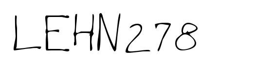 Шрифт LEHN278