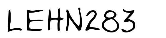шрифт LEHN283, бесплатный шрифт LEHN283, предварительный просмотр шрифта LEHN283