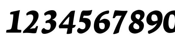 LeksaPro Black Italic Font, Number Fonts