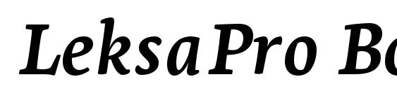 LeksaPro Bold Italic Font