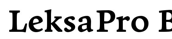 LeksaPro Bold font, free LeksaPro Bold font, preview LeksaPro Bold font