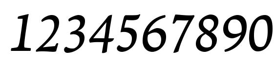 LeksaPro DemiBold Italic Font, Number Fonts