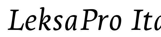 LeksaPro Italic Font