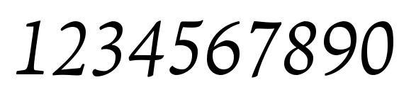 LeksaPro Light Italic Font, Number Fonts