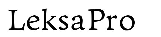шрифт LeksaPro, бесплатный шрифт LeksaPro, предварительный просмотр шрифта LeksaPro