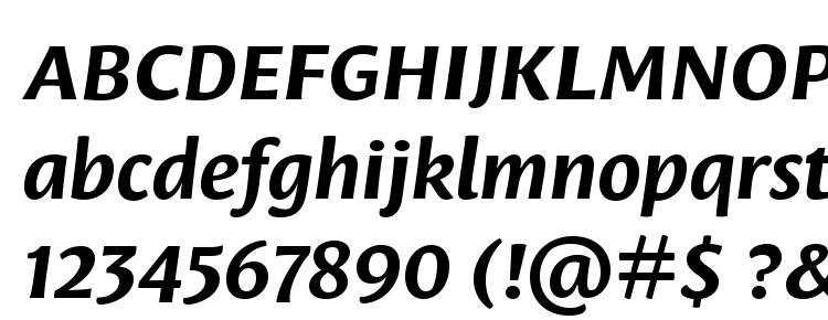 глифы шрифта LeksaSansPro Bold Italic, символы шрифта LeksaSansPro Bold Italic, символьная карта шрифта LeksaSansPro Bold Italic, предварительный просмотр шрифта LeksaSansPro Bold Italic, алфавит шрифта LeksaSansPro Bold Italic, шрифт LeksaSansPro Bold Italic