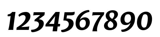 LeksaSansPro Bold Italic Font, Number Fonts