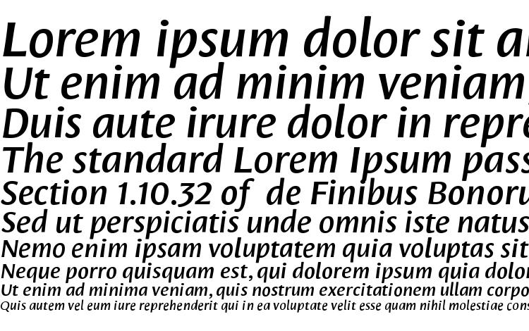 specimens LeksaSansPro DemiBold Italic font, sample LeksaSansPro DemiBold Italic font, an example of writing LeksaSansPro DemiBold Italic font, review LeksaSansPro DemiBold Italic font, preview LeksaSansPro DemiBold Italic font, LeksaSansPro DemiBold Italic font