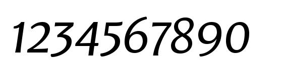 LeksaSansPro Italic Font, Number Fonts