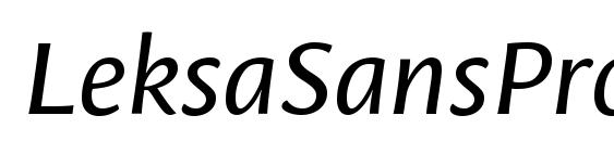 LeksaSansPro Italic Font