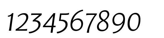 LeksaSansPro Light Italic Font, Number Fonts