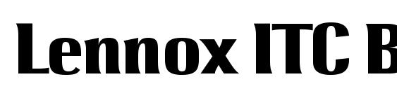 Lennox ITC Bold Font