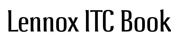 Lennox ITC Book font, free Lennox ITC Book font, preview Lennox ITC Book font