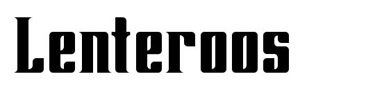 Lenteroos font, free Lenteroos font, preview Lenteroos font