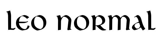 Leo Normal font, free Leo Normal font, preview Leo Normal font