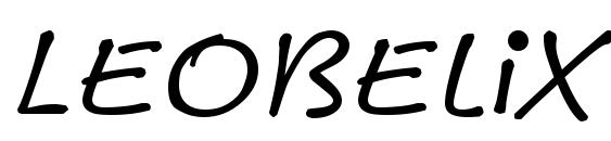 Leobelix regular font, free Leobelix regular font, preview Leobelix regular font