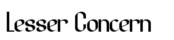 Lesser Concern font, free Lesser Concern font, preview Lesser Concern font