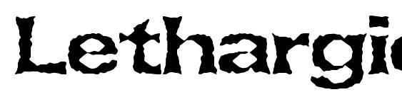 Lethargic BRK font, free Lethargic BRK font, preview Lethargic BRK font