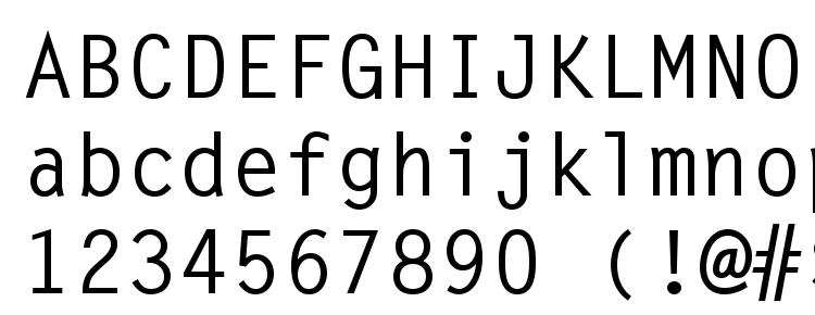 глифы шрифта Letter Gothic LT Bold, символы шрифта Letter Gothic LT Bold, символьная карта шрифта Letter Gothic LT Bold, предварительный просмотр шрифта Letter Gothic LT Bold, алфавит шрифта Letter Gothic LT Bold, шрифт Letter Gothic LT Bold