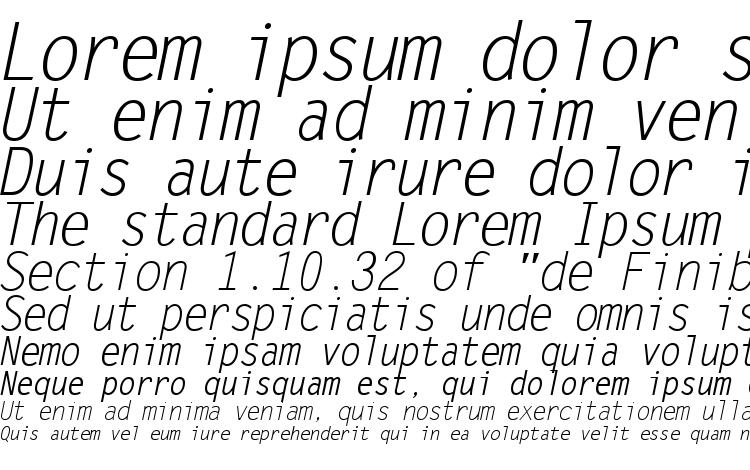 specimens Letter Gothic Курсив font, sample Letter Gothic Курсив font, an example of writing Letter Gothic Курсив font, review Letter Gothic Курсив font, preview Letter Gothic Курсив font, Letter Gothic Курсив font