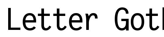 Letter Gothic Полужирный Font